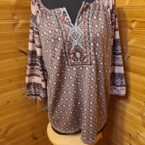 beautiful bohemian tunic sz 2x